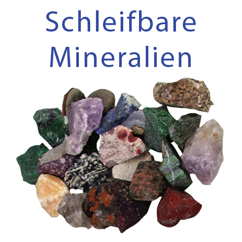 Rohe schleifbarer Mineralien und Edelsteine