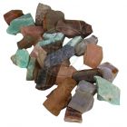 Trommelsteine mix roh A klein, 1 kg.