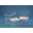 Plastikdose 50 x 50 x 55 mm, weißer Boden 