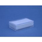 Edelsteindose 58 x 38 x 17 mm. weiß