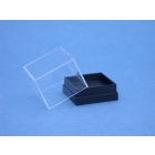 Micromount-Kästchen 26 x 26 x 26 mm mit schwarzem Sockel