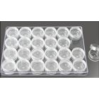 Acrylglass-Box mit 24 Runddosen