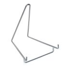 Metalen verchroomde presentatie standaard 85x130x130 mm.
