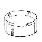 Acryl Ring 55 mm. 27 mm