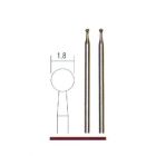 Diamantierte Schleifstift Kugelvorm Ø 1,8 mm.