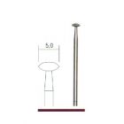 Diamantierte Schleifstift Linsenform Ø 5,0 mm.