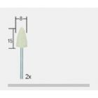 Proxxon Micromot Filzpolierstifte Kegelform Ø 8 x 15 mm.