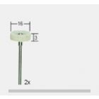 Proxxon Micromot Filzpolierer Radform Ø 16 x 5 mm.