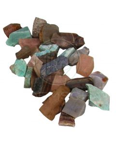 Trommelsteine mix roh A klein, 1 kg.