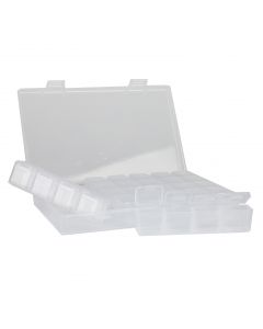 Sortimentkasten 175 x 110 x 26 mm. mit 7x4 Herausnehmbaren Dosen