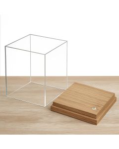 35390 praesentationsbox 25 x 25 x 35 mm Holzsockel