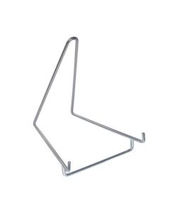 Verchromter Metall Praesentationsstaender 75x110x115 mm.