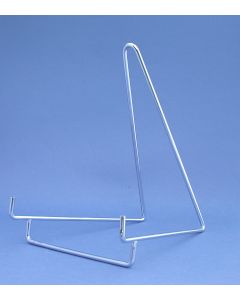 Verchromte Metallständer 210x170 mm.