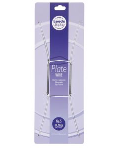 Tellerspirale weis/metal für Ø 36-46 cm.