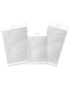 Headerbag mit Euroloch 80 x 120 mm.