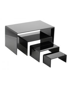 U-Tisch schwarz 65x150x85 mm