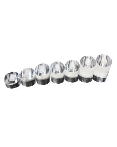 Set mit 7 Acrylglas-Ringsäulen