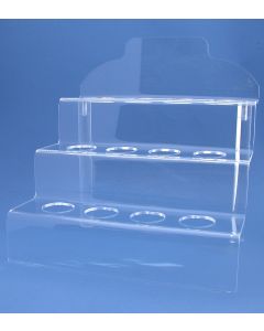 Acrylglas -Display Treppe für runde Objekte