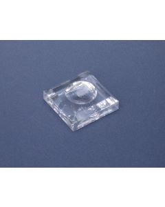 Acrylglas-Sockel 38 x 38 x 13 mm mit Aushöhlung