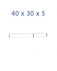 Acrylglas-Sockel 40 x 30 x 5 mm.