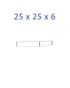 Acrylglas-Sockel 25 x 25 x 6 mm.