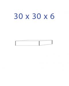 Acrylglas-Sockel 30 x 30 x 6 mm.