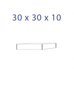 Acrylglas-Sockel 30 x 30 x 10 mm.