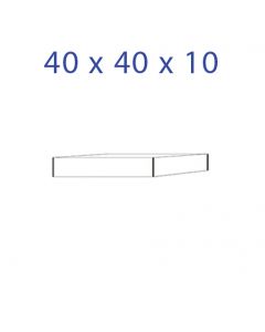 Acrylglas-Sockel 40 x 40 x 10 mm.