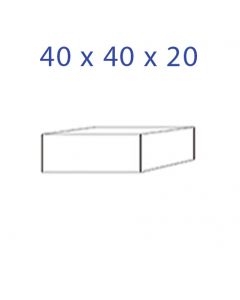 Acrylglas-Sockel 40 x 40 x 20 mm.