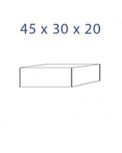 Acrylglas-Sockel 45 x 30 x 20 mm.