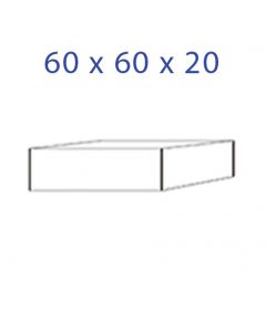 Acrylglas-Sockel 60 x 60 x 20 mm.