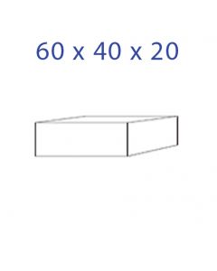 Acrylglas-Sockel 60 x 40 x 20 mm.