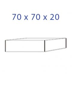 Acrylglas-Sockel 70 x 70 x 20 mm.