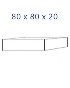 Acrylglas-Sockel 80 x 80 x 20 mm.