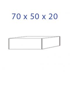 Acrylglas-Sockel 70 x 50 x 20 mm.