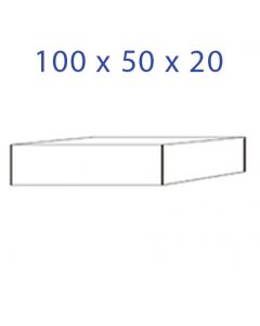 Acrylglas-Sockel 100 x 50 x 20 mm.