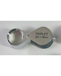 Einschlaglupe 10x 3-linsig Ø 21 mm.