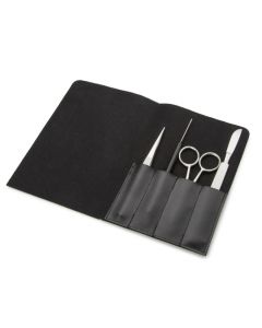 4-teiliges Präparationsset in Kunstledertasche