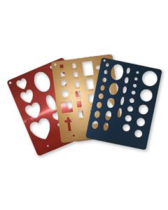 Aluminiumschablonen, 3er Set