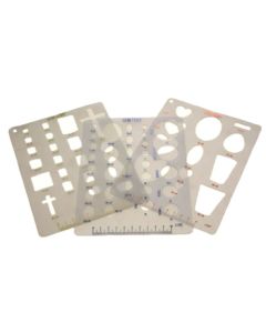 81035 Bodemschat 3er Set Kunststoff Schablonen Lapidary