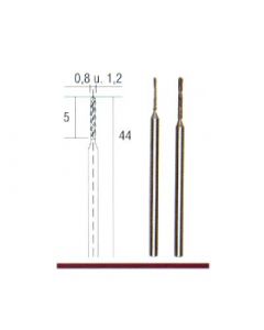 Diamantierte Spiralbohrer Ø 0,8 & 1,2 mm.
