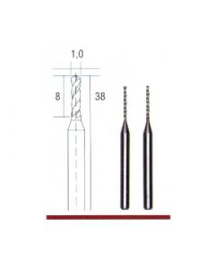 Hartmetall Microbohrer Ø 1,0 mm.