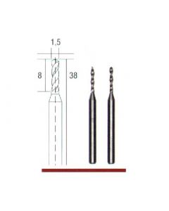 Hartmetall Microbohrer Ø 1,5 mm.