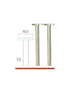 Frässtift Stahl Scheibeform Ø 10,0 mm.