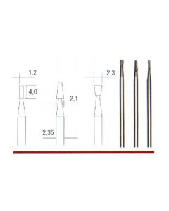 Hartmetall-Fräser, Set von 3 verschiedene Formen