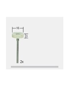 Proxxon Micromot Filzpolierer Radform Ø 16 x 5 mm.