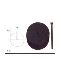 Korundgebundene Trennscheiben Ø 38 mm. + Träger