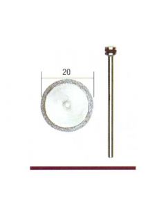 Diamantierte Trennscheibe Ø 20 mm. + Träger