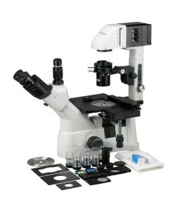 AmScope - Inverses -Phasenkontrast - Trinokulares - Mikroskop -IN480TC-3PL