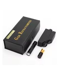 Gemmologische edelsteen refractometer geijkt door edelsteenkundige voor nauwkeurige brekingsindex meting